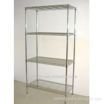 RFY-HW11: Office Heavy-duty Chrome Wire Shelf 200~250kg/tire in 4tire wire piece